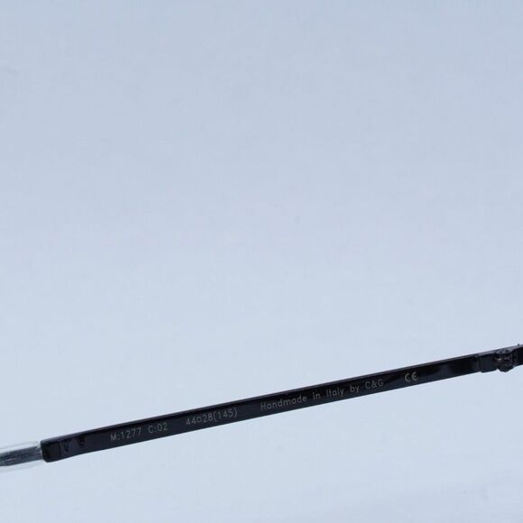 🕶️ New Cutler and Gross CG1277S 002 Sunglasses - Black on Crystal Frame - Picture 7 of 10